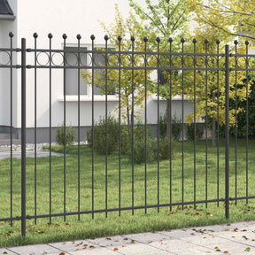 Vidaxl ringhek tilburg 200 x 200 cm gepoedercoat staal zwart