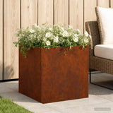 Vidaxl plantenbak roestkleurig 35 x 35 x 35 cm weervast staal