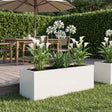 Vidaxl plantenbak wit 40 x 20 x 20 cm koudgewalst staal