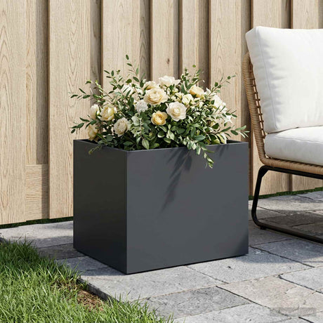 Vidaxl plantenbak antraciet 40 x 30 x 30 cm koudgewalst staal