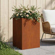 Vidaxl plantenbak roestkleurig 40 x 40 x 75 cm weervast staal