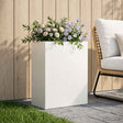Vidaxl plantenbak wit 40 x 20 x 40 cm koudgewalst staal