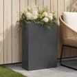 Vidaxl plantenbak zwart 40 x 20 x 75 cm koudgewalst staal