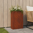Vidaxl plantenbak roestkleurig 50 x 20 x 75 cm weervast staal