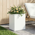 Vidaxl plantenbak wit 40 x 30 x 40 cm koudgewalst staal