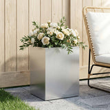 Vidaxl plantenbak zilver 40 x 30 x 40 cm gegalvaniseerd staal