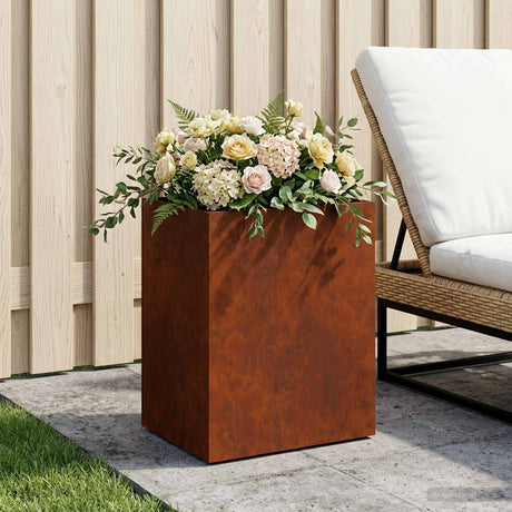 Vidaxl plantenbak roestkleurig 40 x 30 x 50 cm weervast staal