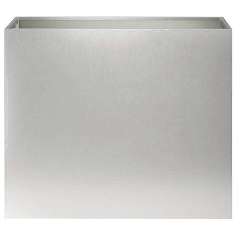 Vidaxl plantenbak zilver 60 x 30 x 50 cm roestvrij staal