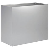 Vidaxl plantenbak 2 st zilver 60 x 30 x 50 cm gegalvaniseerd staal