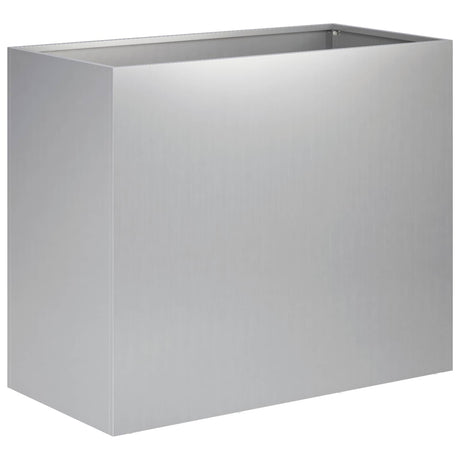 Vidaxl plantenbak 2 st zilver 60 x 30 x 50 cm gegalvaniseerd staal