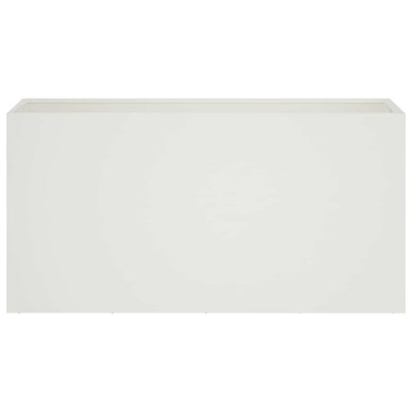 Vidaxl plantenbak wit 100 x 30 x 40 cm koudgewalst staal