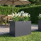 Vidaxl plantenbak antraciet 50 x 40 x 50 cm koudgewalst staal
