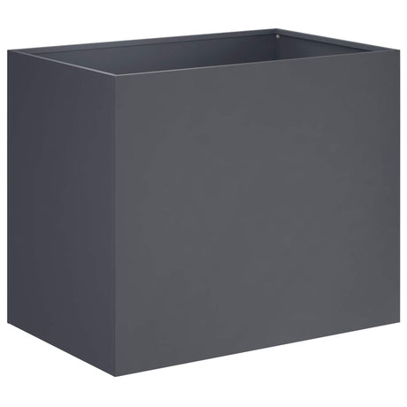 Vidaxl plantenbak 2 st antraciet 50 x 40 x 50 cm koudgewalst staal