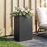 Vidaxl plantenbak zwart 50 x 40 x 75 cm koudgewalst staal