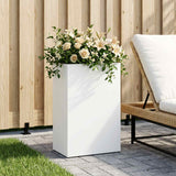 Vidaxl plantenbak wit 50 x 40 x 75 cm koudgewalst staal