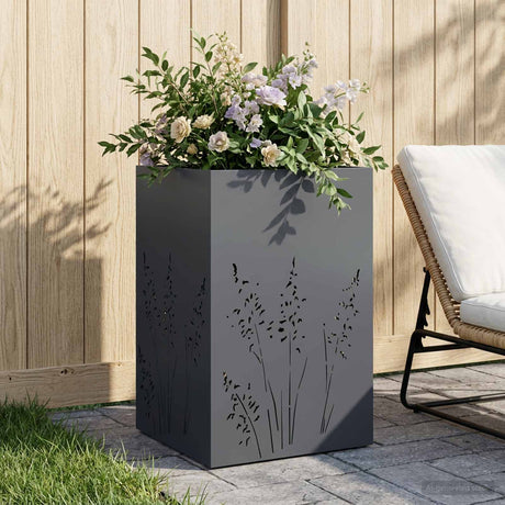 Vidaxl plantenbak antraciet 50 x 50 x 75 cm koudgewalst staal