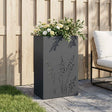 Vidaxl plantenbak antraciet 50 x 30 x 75 cm koudgewalst staal