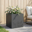 Vidaxl plantenbak antraciet 50 x 50 x 49 cm koudgewalst staal