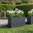 Vidaxl plantenbak antraciet 80 x 30 x 49 cm koudgewalst staal