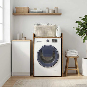 Vidaxl wasmachinekast oudhout 67,5 x 48 x 97 cm bewerkt hout