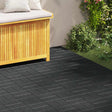 Vidaxl stapsteen 6 st zwart 40,5 x 40,5 x 2 cm rubber