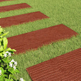 Vidaxl stapsteen 6 st rood 60,5 x 25 x 2 cm rubber