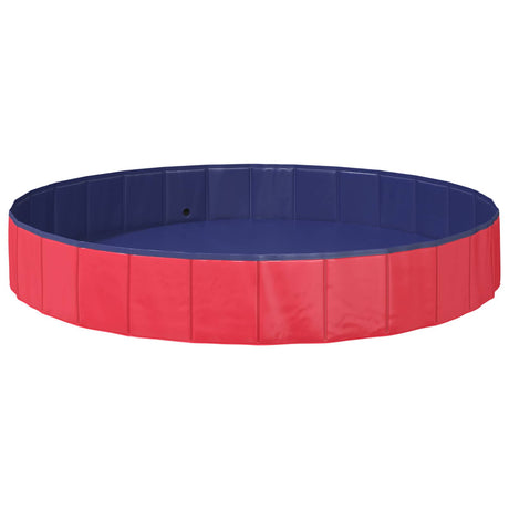 Vidaxl honden zwembad ø200 x 30 cm dik pvc rood
