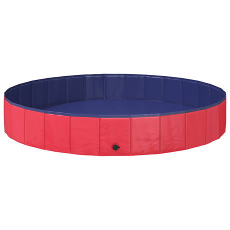 Vidaxl honden zwembad ø200 x 30 cm dik pvc rood