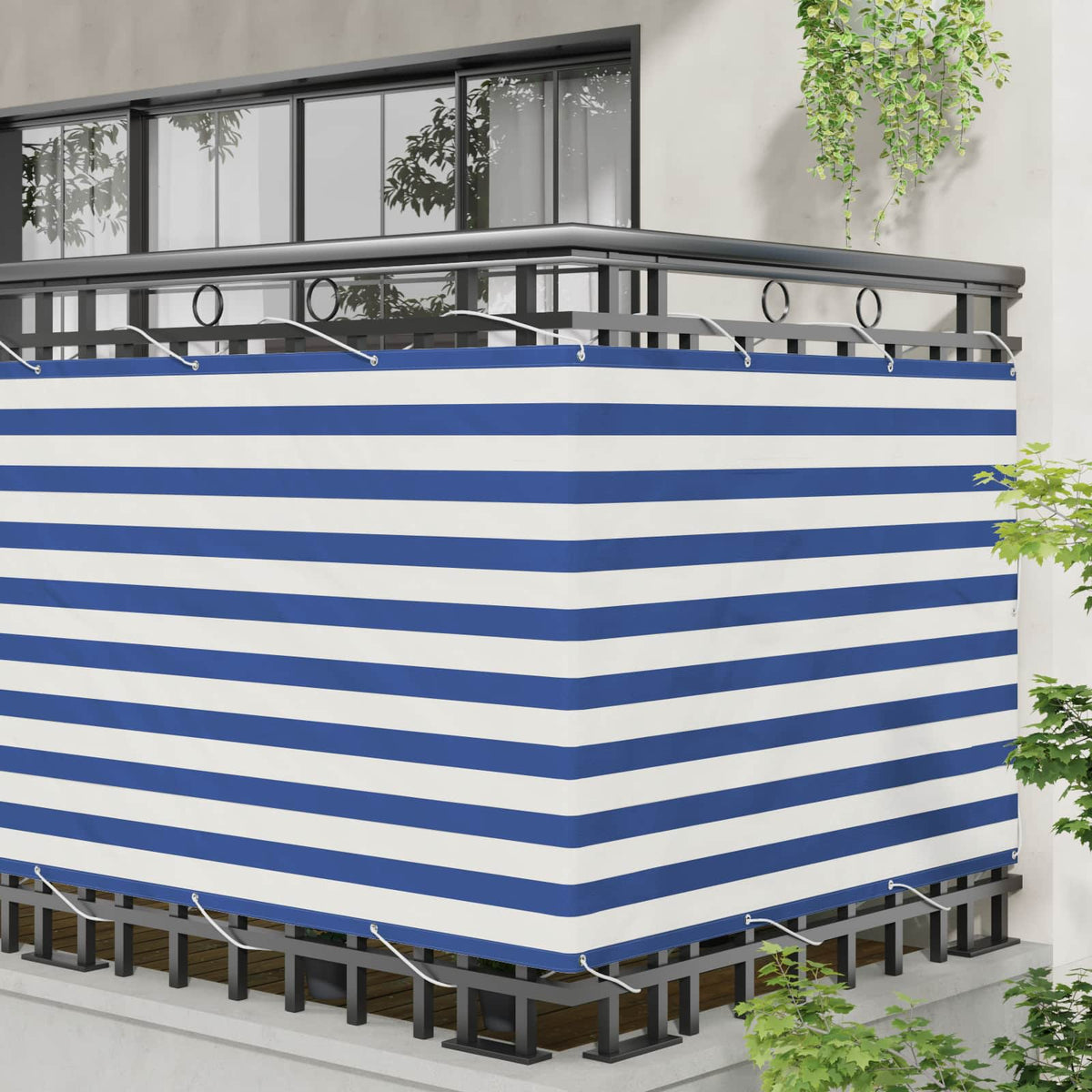 Vidaxl balkon scherm rechthoekig 110 x 1000 cm oxford stof