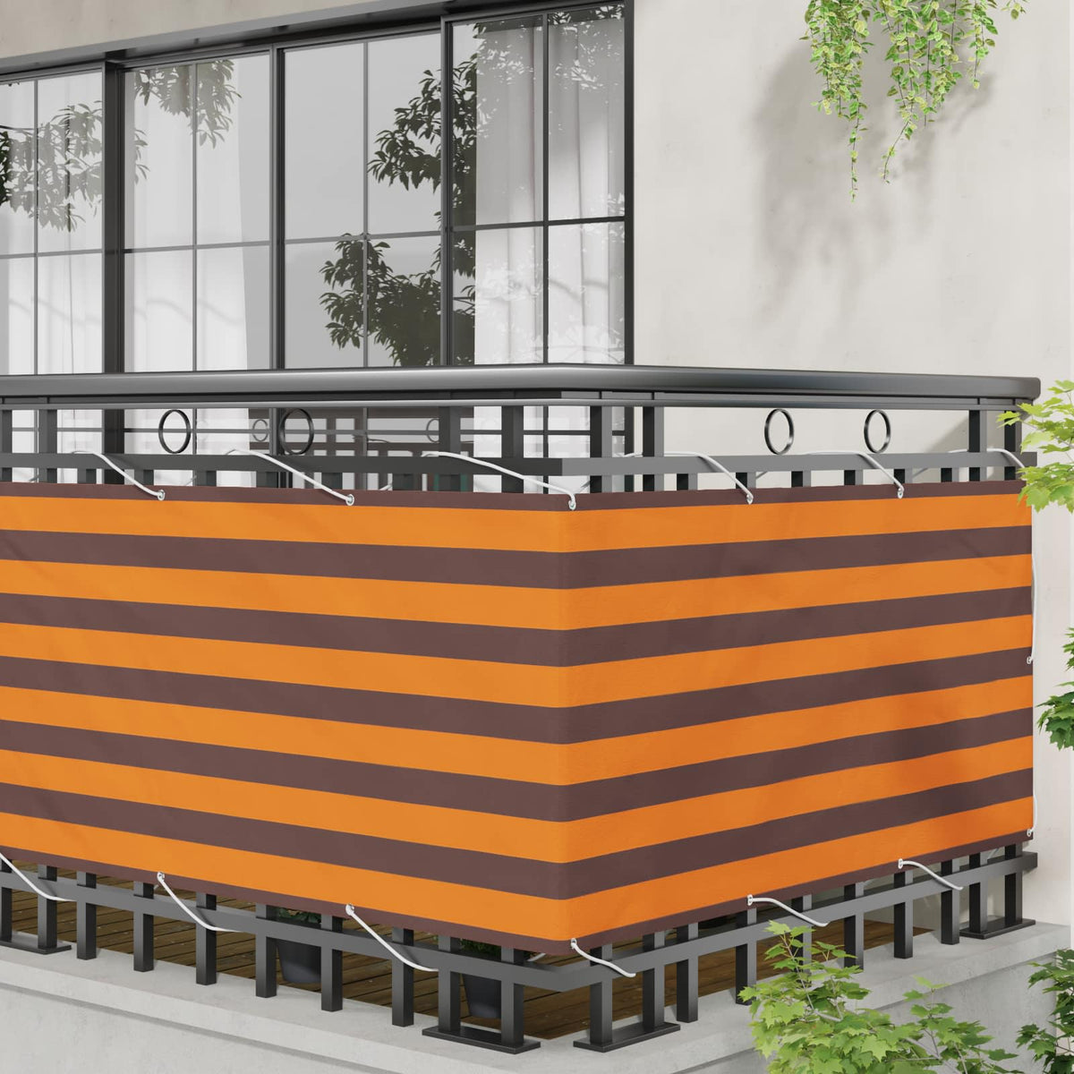 Vidaxl balkon scherm 75 x 200 cm oxford stof rechthoekig