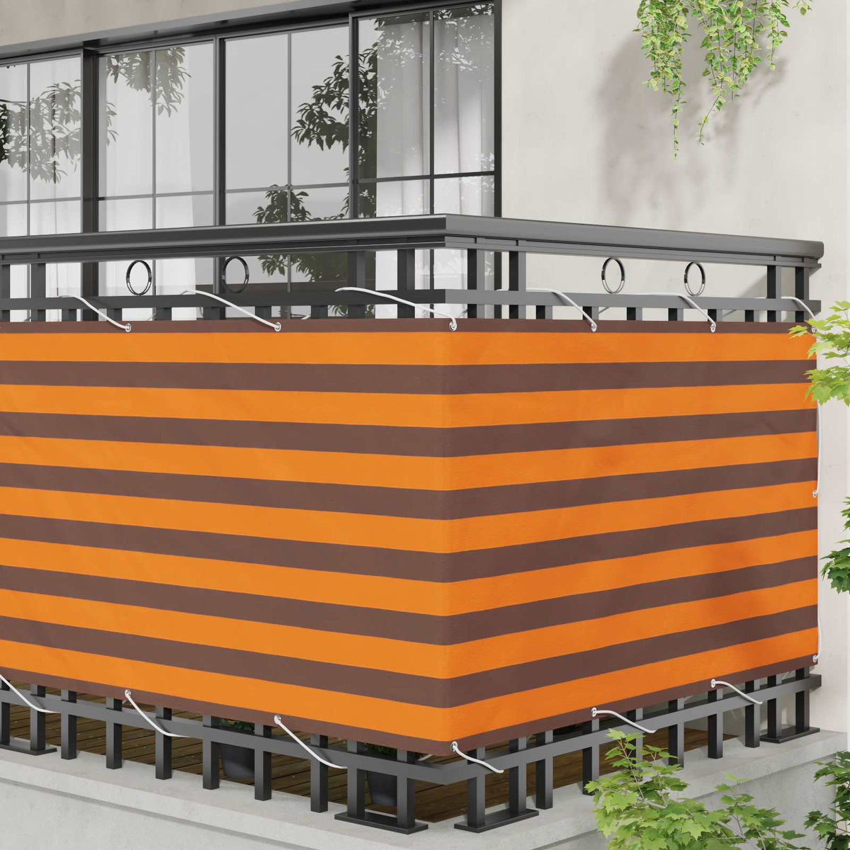 Vidaxl balkon scherm rechthoekig 100 x 300 cm oxford stof