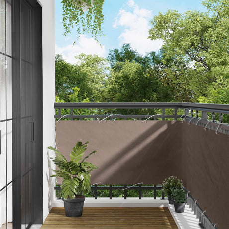 Vidaxl balkon scherm 75 x 200 cm pu gecoat oxford alu rechthoekig