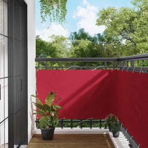 Vidaxl balkon scherm rechthoekig 100 x 800 cm oxford stof rood