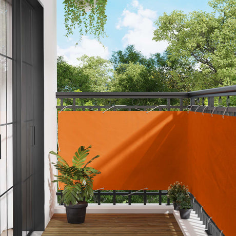 Vidaxl balkon scherm 100 x 700 cm oxford stof rechthoekig oranje