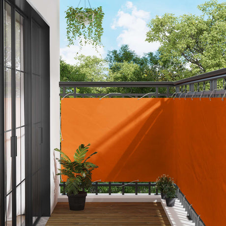 Vidaxl balkon scherm 110 x 700 cm oxford stof rechthoekig oranje