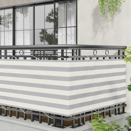 Vidaxl balkon scherm 75 x 1000 cm oxford stof rechthoekig