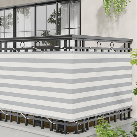Vidaxl balkon scherm 100 x 400 cm oxford stof rechthoekig