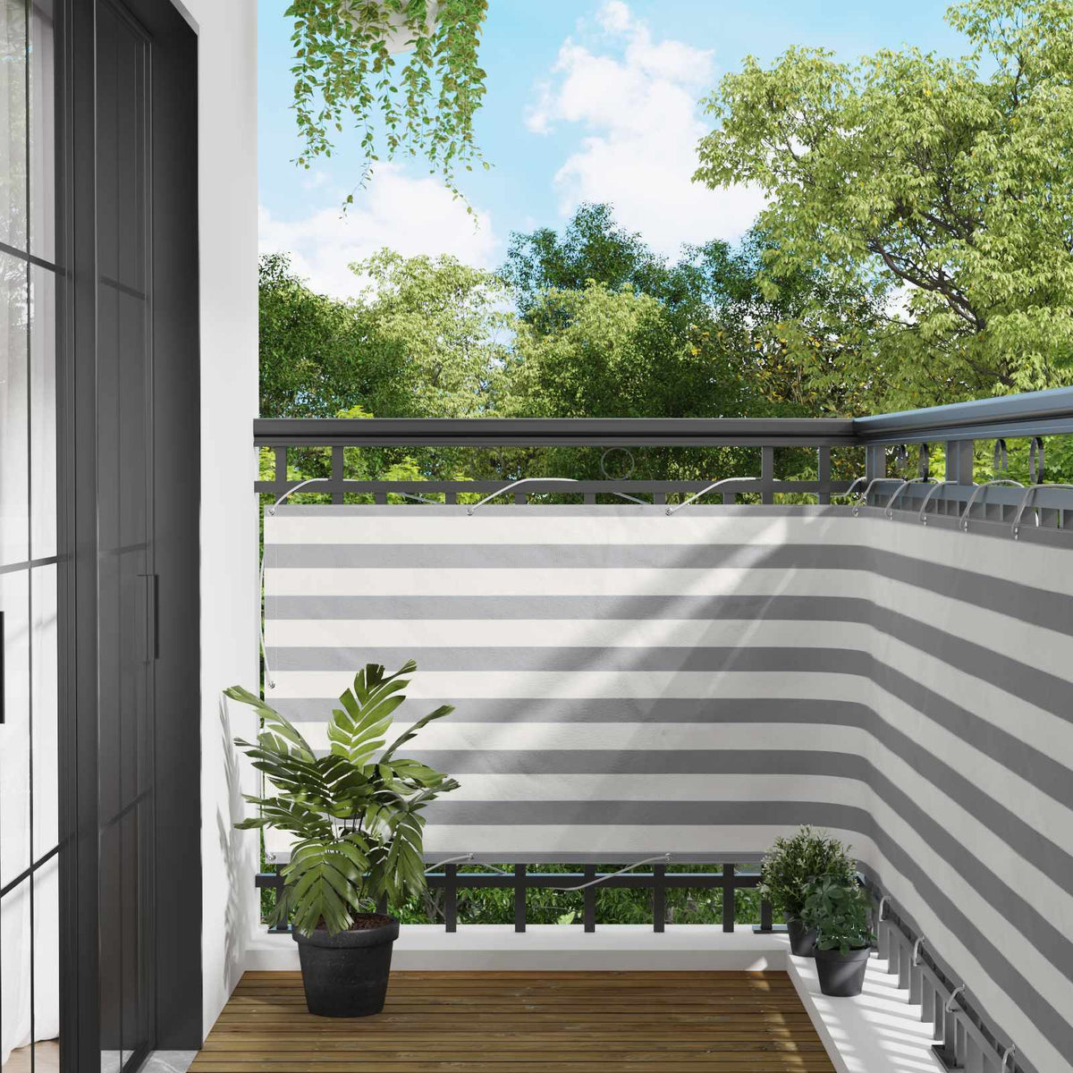 Vidaxl balkon scherm rechthoekig 100 x 800 cm oxford stof