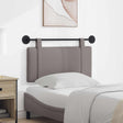 Vidaxl hangend hoofdbord taupe stof