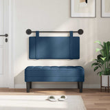 Vidaxl hangend hoofdbord blauw stof