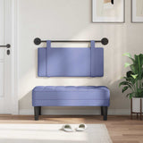 Vidaxl hangend hoofdbord jeans blauw stof