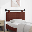 Vidaxl hangend hoofdbord glanzend bruin antiek pu