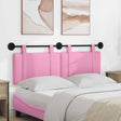 Vidaxl hangend hoofdbord roze stof