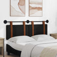Vidaxl hangend hoofdbord zwart antiek pu