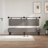 Vidaxl hangend hoofdbord taupe stof
