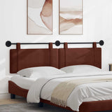 Vidaxl hangend hoofdbord glanzend bruin antiek pu