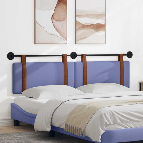 Vidaxl hangend hoofdbord jeans blauw antiek pu