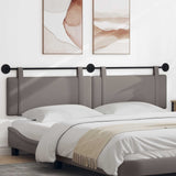 Vidaxl hangend hoofdbord taupe stof
