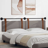 Vidaxl hangend hoofdbord taupe antiek pu