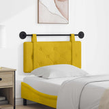 Vidaxl hangend hoofdbord geel fluweel